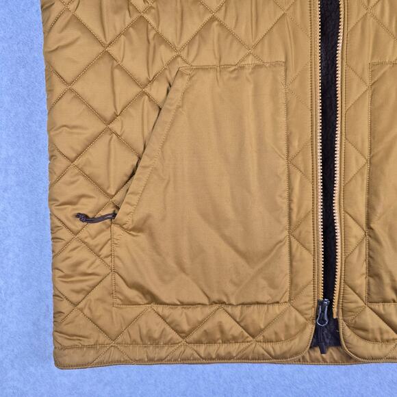 The North Face Mens Large Cuchillo Insulated Full Zip Vest in a Gold/Brown Color - Picture 6 of 15